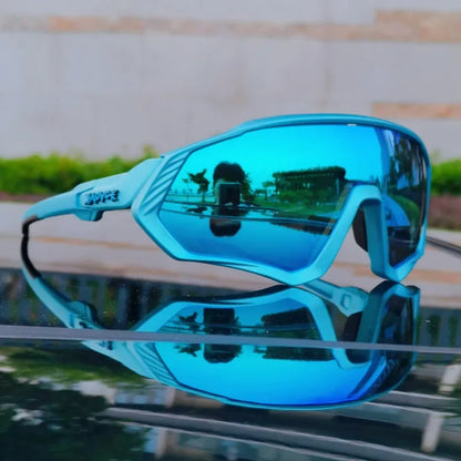 Kapvoe Herren-Marken-Angelbrille, Mountainbike- und Radfahrbrille, Damen-Rennradbrille, Fahrradbrille, Radsportbrille, Oculos Ciclismo