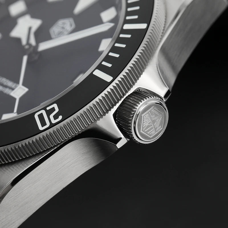  San Martin Grade5 Titanium Watch SN0121TD PT5000/ST2130 Automatic Movement Watch 300M Waterproof Adjustable Clasp Wristwatch