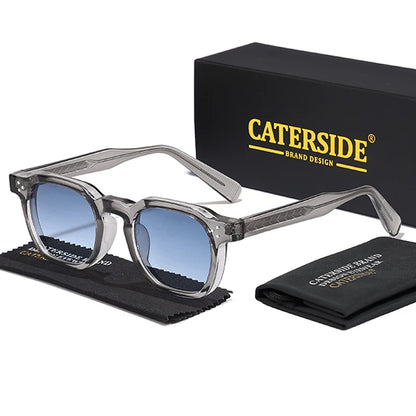 CATERSIDE New Fashion Punk Men Sunglasses Frame Square Personalized Design Sun Glasses Women Travel Party Business Festival Gift