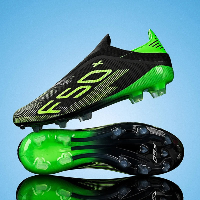 Nouvelles chaussures de football pour hommes, baskets antidérapantes, chaussures d'entraînement, bottes de football très vendues, crampons légers de haute qualité pour matchs sur gazon, mi-hautes pour l'extérieur