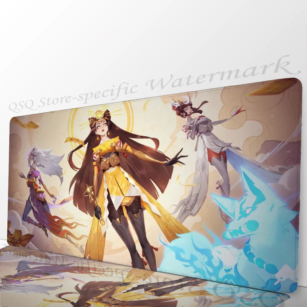 Amaterasu Kiriko Overwatch -hiirimatto, työpöytämatto pehmusteella, pelitarvike, Prime Gaming XXL -näppäimistöalusta pehmustematto