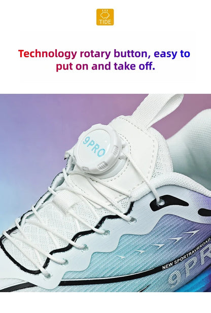 New men's and women's running shoes breathable racing sports shoes carbon cushioning lightweight men's jogging training shoes