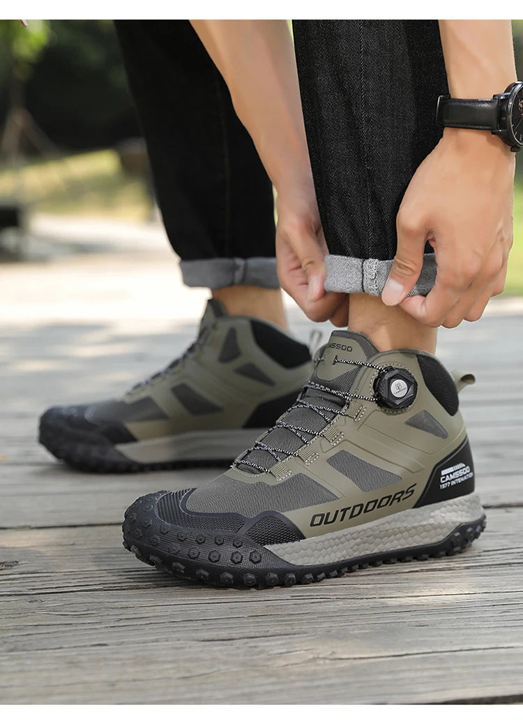CAMSSOO Hiking Shoes Men Snow boots Outdoor Sports Climbing Shoes women Trekking Sneakers ankle boots hunting shoes travel boots