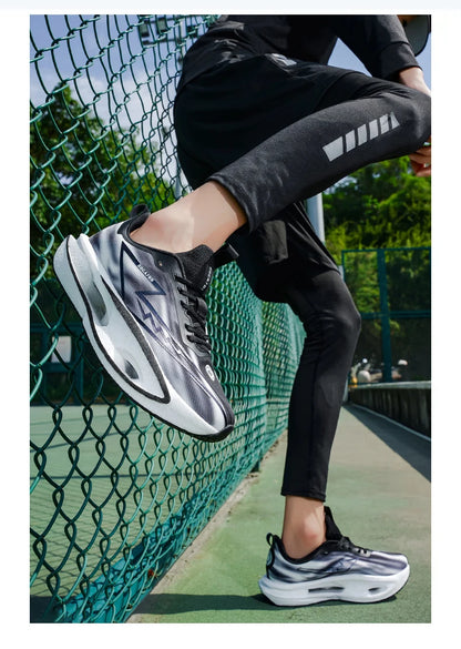 Running Shoes Marathon Speciality Men Sports Carbon Board Breathable Ultralight Womens Comfy Athletic Cushion Stability Sneakers