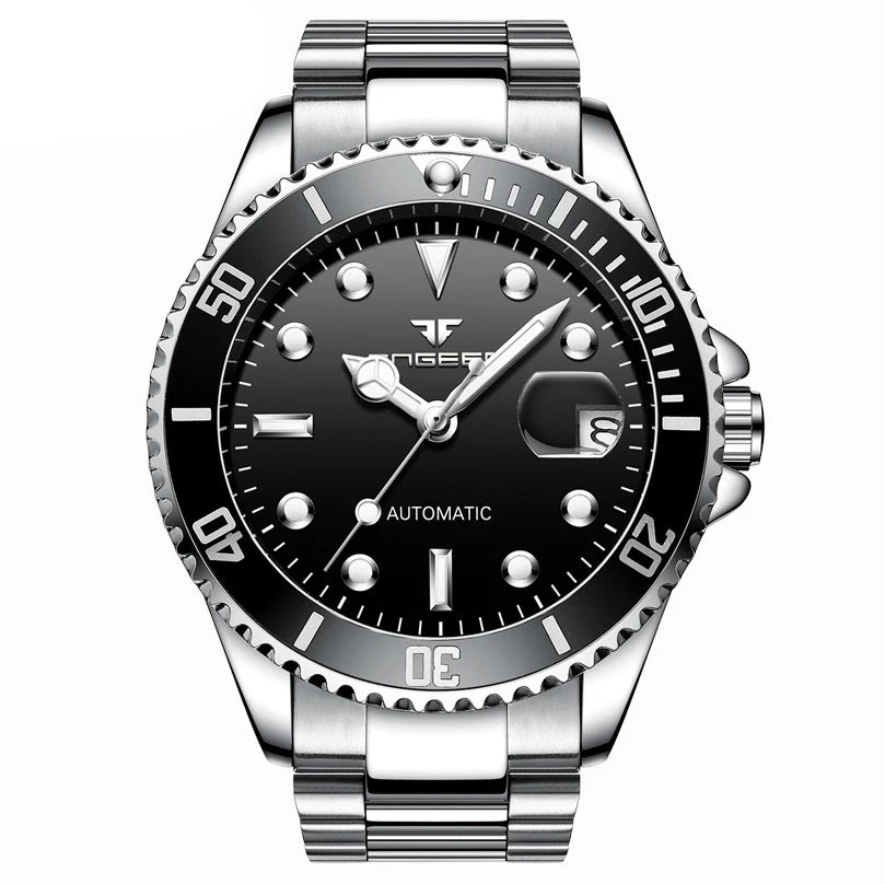 Mechanické náramkové hodinky BINBOND pro muže, luxusní, s luminiscenčními ručičkami, vodotěsné, s automatickým nátahem, s tourbillonem, skeletové
