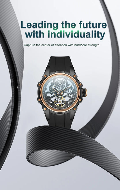 MEGIR Fashion Men's Full Automatic Watches Hollow Out Luminous Sports Mechanical Watch Waterproof Wristwatches Reloj Hombre 2243
