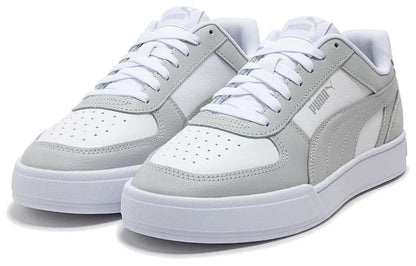 Puma Caven 2.0, baskets basses en cuir, motif color block, antidérapantes, durables, blanches et grises, 399398-02