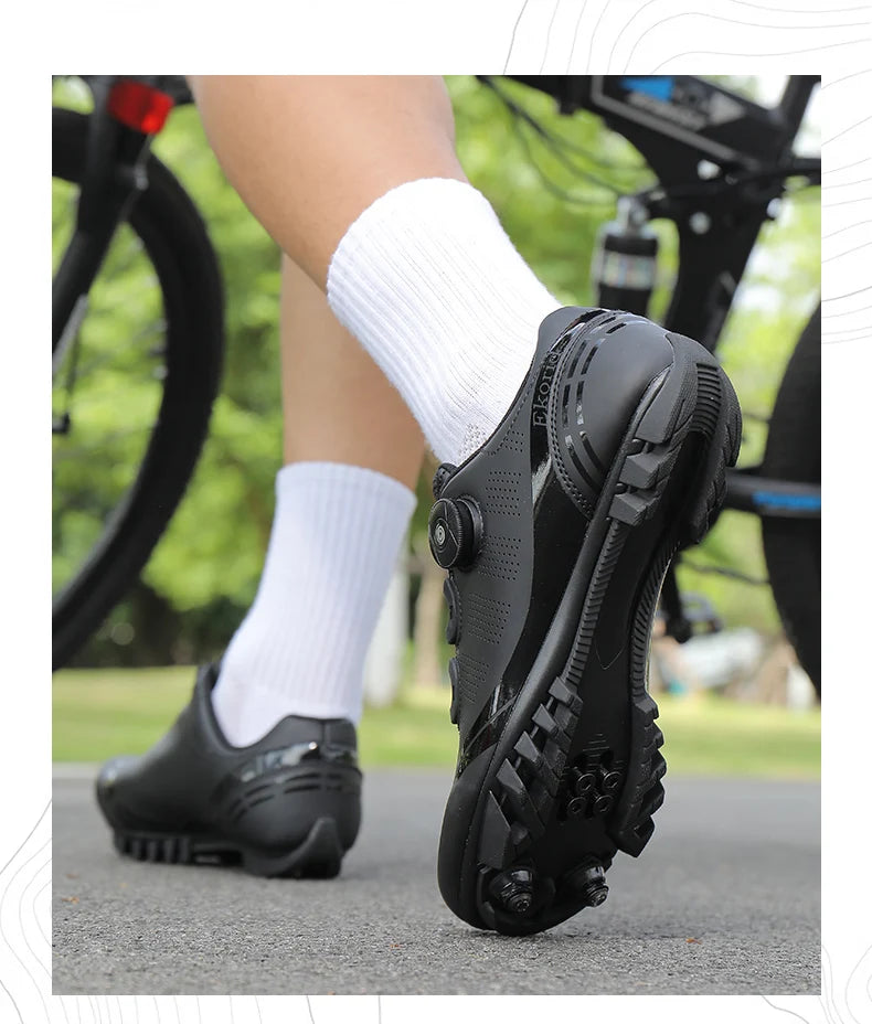 Buty rowerowe unisex Speed – buty wyczynowe SPD do rowerów szosowych z blokadą, oddychające buty MTB do jazdy górskiej i terenowej