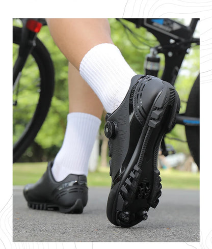 Buty rowerowe unisex Speed – buty wyczynowe SPD do rowerów szosowych z blokadą, oddychające buty MTB do jazdy górskiej i terenowej