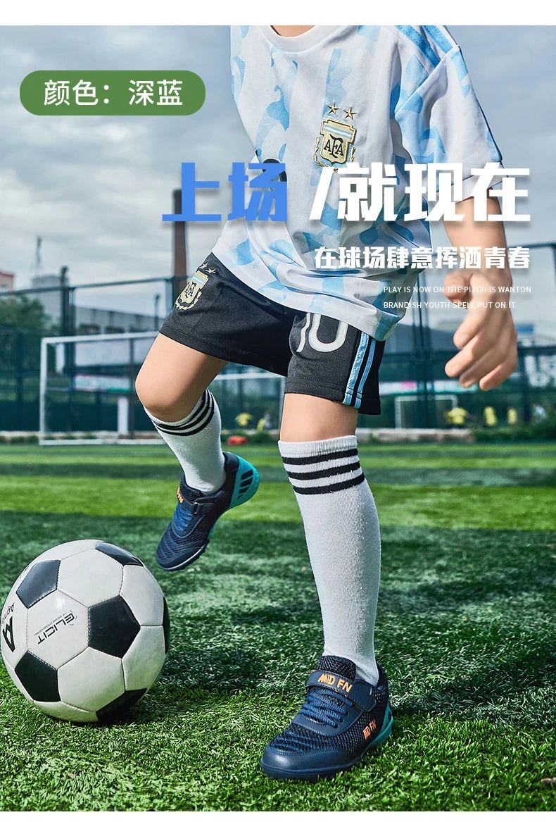 Personnalité : élégantes et confortables, baskets de sport pour garçons et filles, pour l'entraînement, en salle ou en extérieur, sur gazon, pour les jeunes et les étudiants, chaussures de football, pointures 29 à 39#