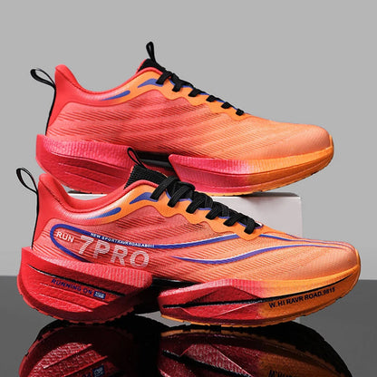 NEW Sports Running Shoes Men Marathon Breathable Comfortable Women Athletic Training Outdoor Sneakers Air Cushion Carbon Plate