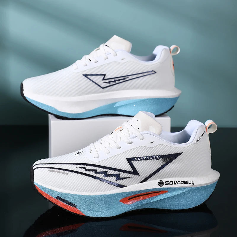 Vielseitige, rutschfeste und stoßdämpfende Carbon-Platten-Technologie für alle Jahreszeiten – Sport- und Freizeitschuhe, Laufschuhe, Fitnessschuhe, Unisex