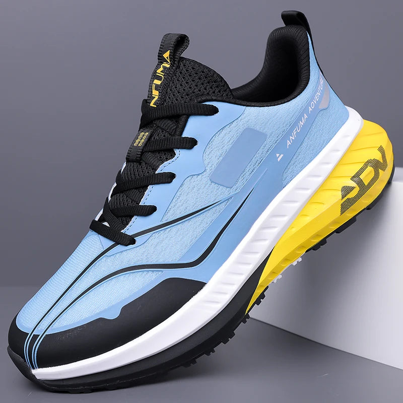 Sapatos de caminhada para homem, para atividades ao ar livre, antiderrapantes, de boa qualidade, modernos, rasos, resistentes ao desgaste, respiráveis, ténis casuais, desportivos, de corrida, para homem
