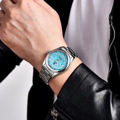 BENYAR New BY-5185M Luxury Automatic Watch 10Bar Waterproof Stainless Steel Men's Mechanical Watch Men's Sports Watch