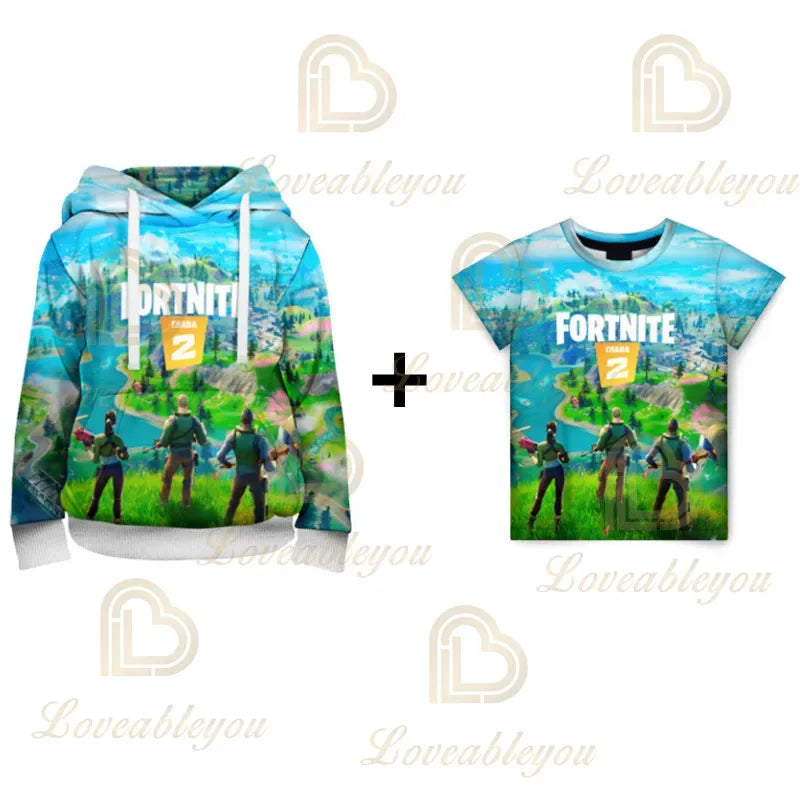 Fortnite Hoodie 3D Printed Plus Size Φούτερ με κουκούλα, μπλουζάκι, παιδική μόδα, streetwear, φούτερ, casual μπουφάν
