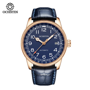 OCHSTIN Automatic Mens Watches Top Brand Luxury Auto Date Mechanical Military Sports Male Clock Luminous Hands Gift for Husband