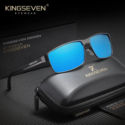 KINGSEVEN Luxury Classical Vintage Unisex Polarized Sunglasses Outdoor Sports Protective Anti-Glare Trendy Driving Eyewear