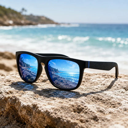Polarized Sunglasses Men WomenMatte Frame UV400 Protection RetroVintage Square Sun Glasses Driving Fishing Outdoor Sports Unisex