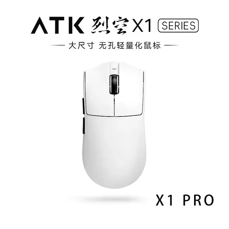 Mouse wireless Bluetooth ATK X1 Series Paw3950/Ultra 8k ultraleggero 49g, mouse a tre modalità per gamer FPS, regalo personalizzato