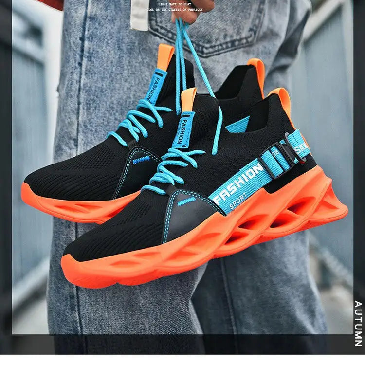 Moda Lila Casual Sneakers Dam Herr Blade Löparskor Storlek 48 Lätta Andningsbara Sportskor Herr Mesh-sneakers