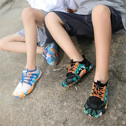 12 Farben Wasserschuhe für Kinder, Sommer, Strand, Five Fingers, Barfuß, Schwimmen, Aqua-Schuhe, schnell trocknend, Meer, Fluss, Kindersneaker