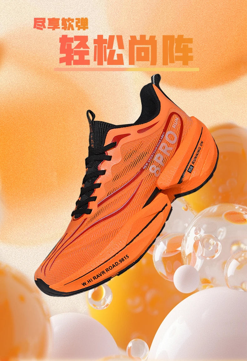 NEW Sports Running Shoes Men Marathon Breathable Comfortable Women Athletic Training Outdoor Sneakers Air Cushion Carbon Plate