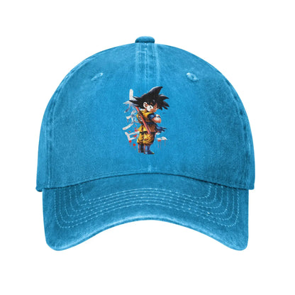 Dragon Ball Kakarot Goku Baseball Caps Vintage Distressed Denim Sun Cap Men Women Outdoor Workouts Unstructured Soft Caps Hat, produit gaming premium Fraquane, produits de luxe