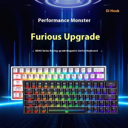 IROK ND63 Max ND63 Ultra ND68 Pro Gaming Magnetic Mechanical Keyboard 60% Layout RT0.001mm 8K 0.125ms Delay Wired Gamer Keyboard