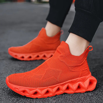 Heren sportschoenen Ultralichte modieuze instapschoenen voor dagelijks wandelen en joggen in de buitenlucht Ademende mesh Comfortabele casual schoenen voor heren