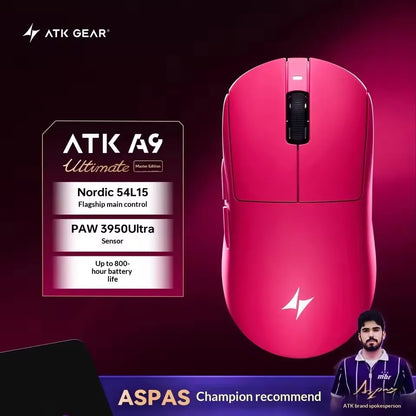 ATK Dragonfly A9 SE Plus Pro Max Ultra Wireless Gaming Mouse NearLink Ultra-lightweight Tri-mode Dual 8K Ergonomic E-sports Mice