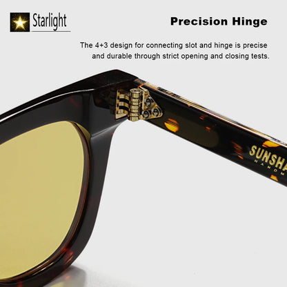 Luxury Brand Designer Classic Acetate Tortoise High Quality Sunglasses Man Retro Eyewear Fashion Men Outdoor Eyeglasses 148mm