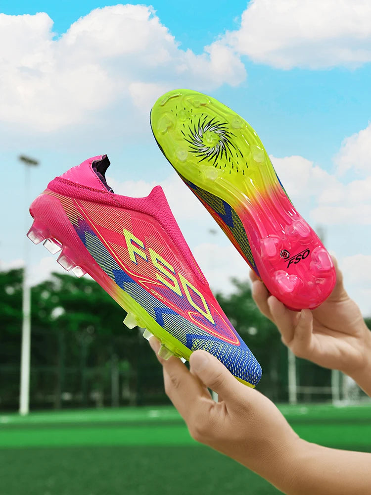 Herren-Fußballschuhe New Society für Rasen, atmungsaktive ultraleichte Outdoor-Sportschuhe für Erwachsene, Fußball-Sneaker für Herren