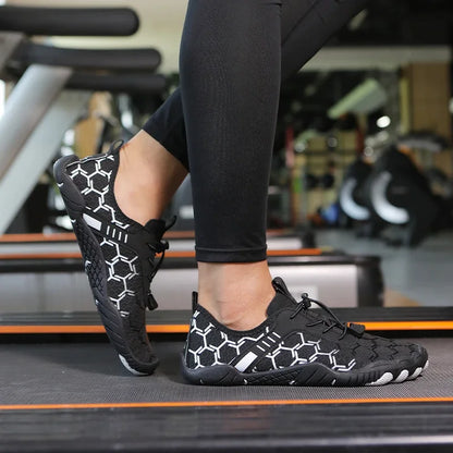 Damen Herren Aqua-Schuhe zum Waten im stromaufwärts fließenden Wasser Wassersneaker Schnelltrocknend Strand Barfuß Outdoor Waten im stromaufwärts fließenden Wasser Wassersport Schwimmschuhe
