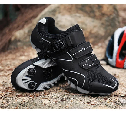 Unisexové cyklistické boty s tvrdou podrážkou – 4-Season boty pro silniční kola s aretačními pedály, vhodné pro MTB a outdoorové sporty