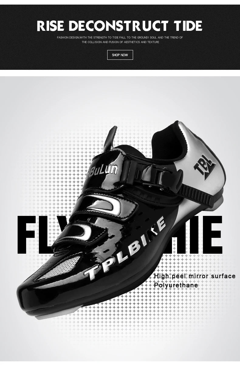 New Men's and Women's Bicycle Shoes,Outdoor Cycling Shoes,Three Functional Soles,Professional Training Shoes