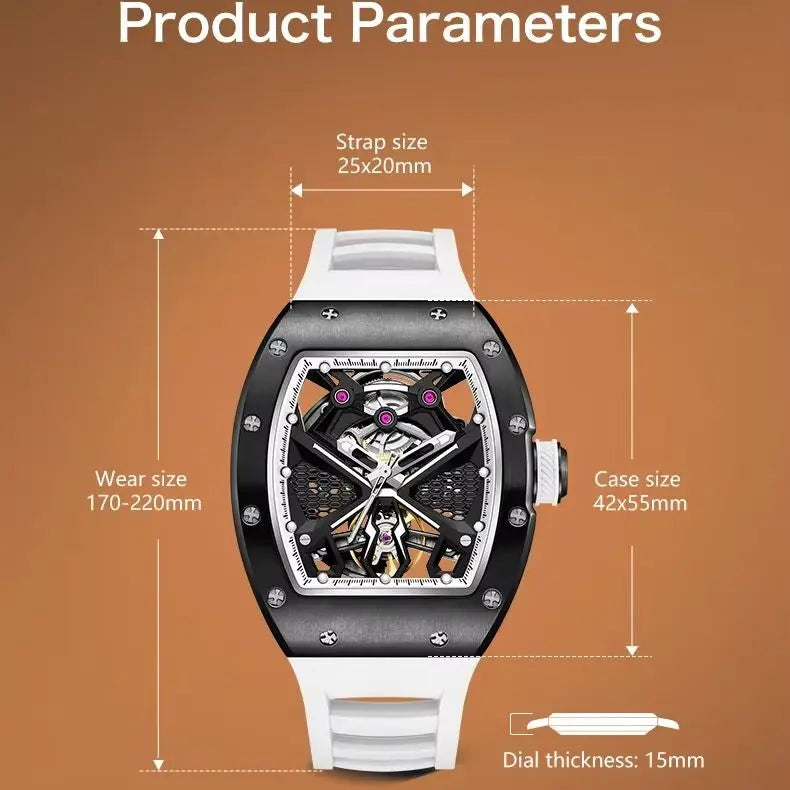 TAKE THE CHANCE Model 5 Automatic Movement RMI White Label High-end wristwatch Collector Gift for Watch Lover Gift