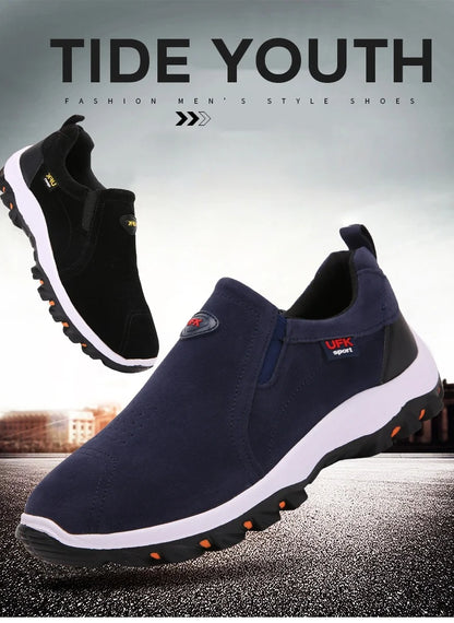 Sapatos desportivos casuais para homem, para caminhadas ao ar livre, acampamento, corrida leve e jogging, mocassins antiderrapantes, sapatos de caminhada, tamanhos grandes 38-50