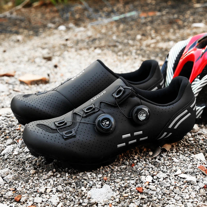 Scarpe da ciclismo di alta qualità da uomo SPD autobloccanti per bici da corsa, scarpe sportive da donna MTB da montagna antiscivolo 36-47