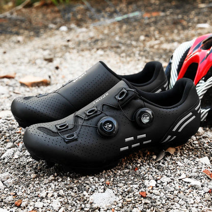 Scarpe da ciclismo di alta qualità da uomo SPD autobloccanti per bici da corsa, scarpe sportive da donna MTB da montagna antiscivolo 36-47