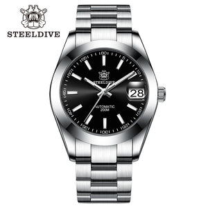 STEELDIVE SD1934 NH35 Automatic Movement 39mm Stainless Steel BGW9 Blue Luminous Sapphire Glass 200M Water Ghost Dive Watches