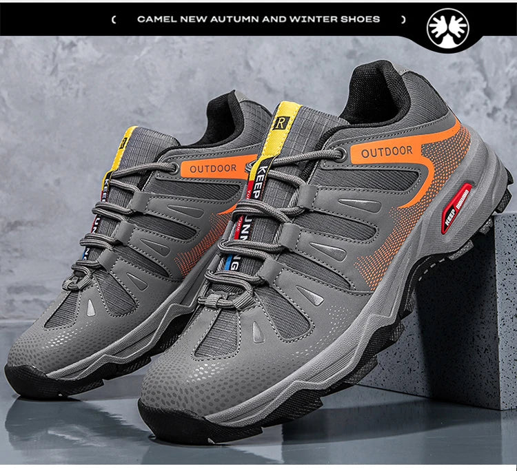 Scarpe da uomo per attività all'aperto - Scarpe da alpinismo antiscivolo da uomo - Calzature da viaggio, escursionismo e avventura - Sneaker casual alla moda
