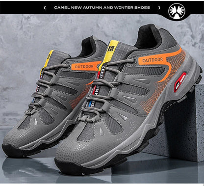 Scarpe da uomo per attività all'aperto - Scarpe da alpinismo antiscivolo da uomo - Calzature da viaggio, escursionismo e avventura - Sneaker casual alla moda
