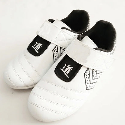 Zapatillas de taekwondo transpirables y resistentes al desgaste, para kickboxing y kung fu. Zapatillas profesionales de taekwondo y artes marciales, para niños y adultos.