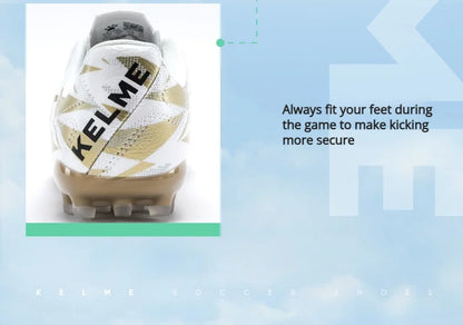 Kelme Men's MG Football Shoes Youth Short Nail Football Shoes Professional Competition Training Shoes Girls' Football Boots