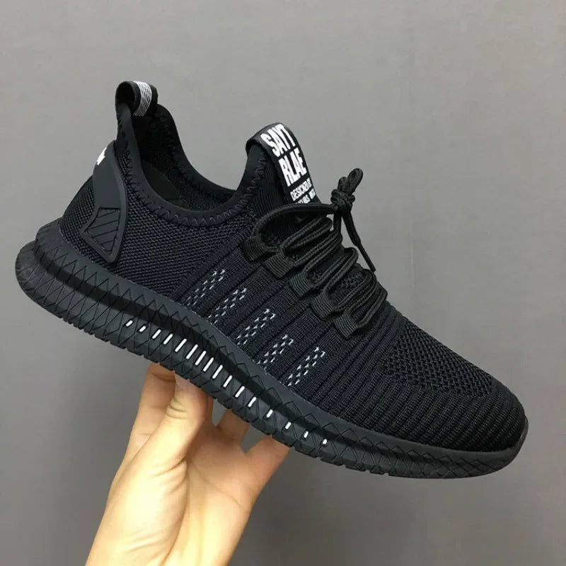 Fashion Men Sneakers Mesh Casual Shoes Lace-up Men Shoes Lightweight Vulcanized Shoes Walking Sneakers Zapatillas Hombre