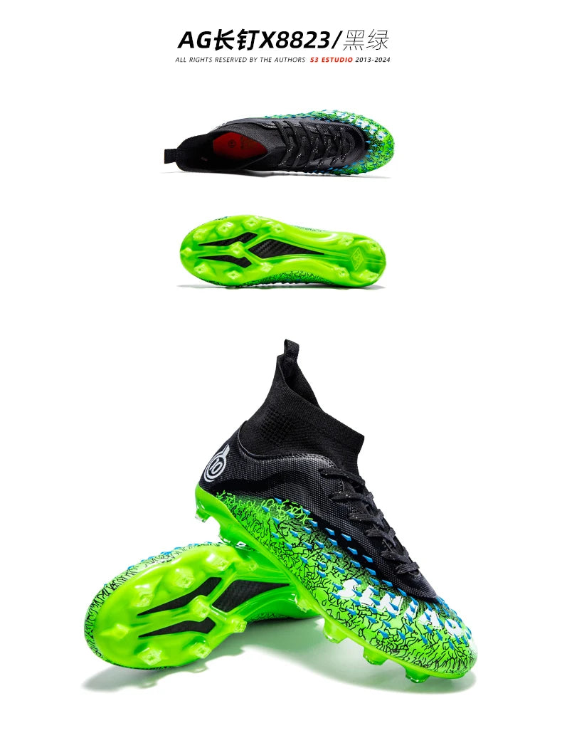 Men Professional Football Shoes Society Cleats Soccer Shoes Original Indoor Football Field Boots Grass Training TF/FG Sneaker