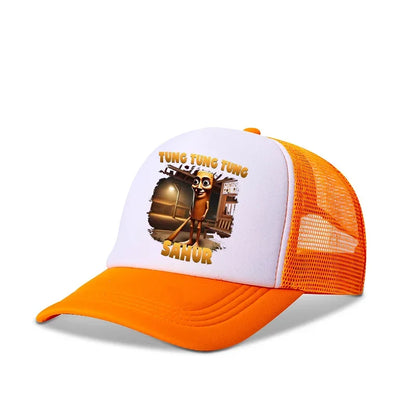 Italian Brainrot Baseball Caps Funny Anime Printed Tung Tungtung Sahur Sunny Hats Summer Adjustable Famliy Headdress Cap Gifts