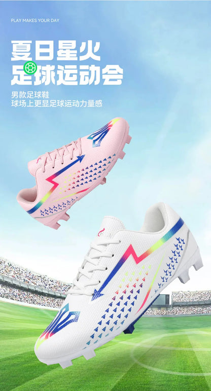 High Quality Men's Soccer Shoes for Society, Ultralight Turf Soccer Cleats Sneakers, Training Football Boots Chuteira Campo Sizes 35-45