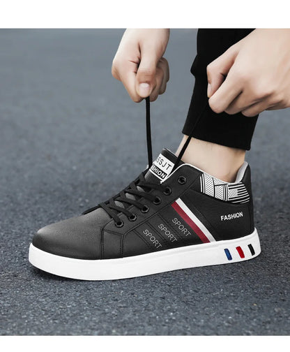 Skateboardsko til mænd 48 Casual høje sneakers til gåture Sportssko Åndbare hiphop-sko Gadesko Chaussure Homme