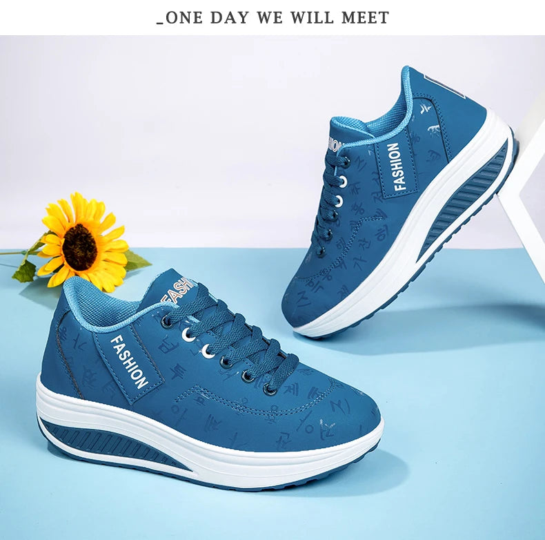 Women Sneakers Fashion Women Vulcanized Shoes High Quality Flats Shoes for Women Walking Platform Plus Size Zapatillas Mujer